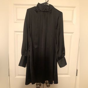 NWOT H&M Black Silk Dress